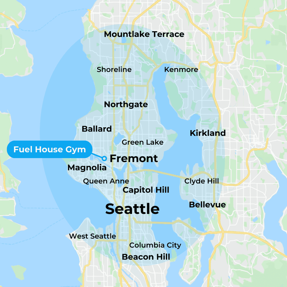 Map of MovementX Physical Therapy in Seattle Washington