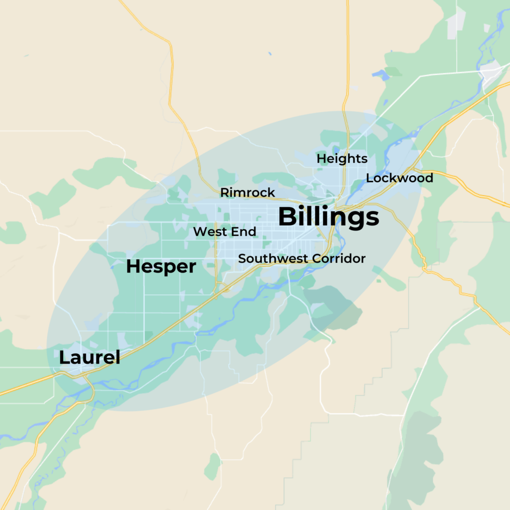 MovementX physical therapy in billings montana location services coverage map