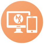 orange icon showing mx documentation and billing software technology