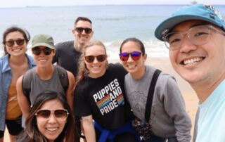 A subset of the MovementX Orange County, California providers enjoying a day at the beach on the weekend.