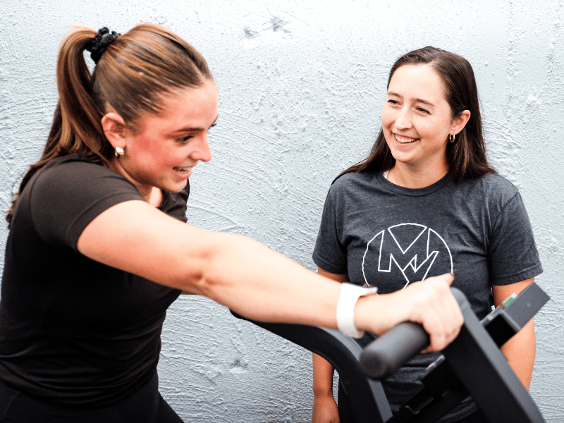 Bryn Bonner, PT, DPT helping a patient during a session in Washington, D.C.