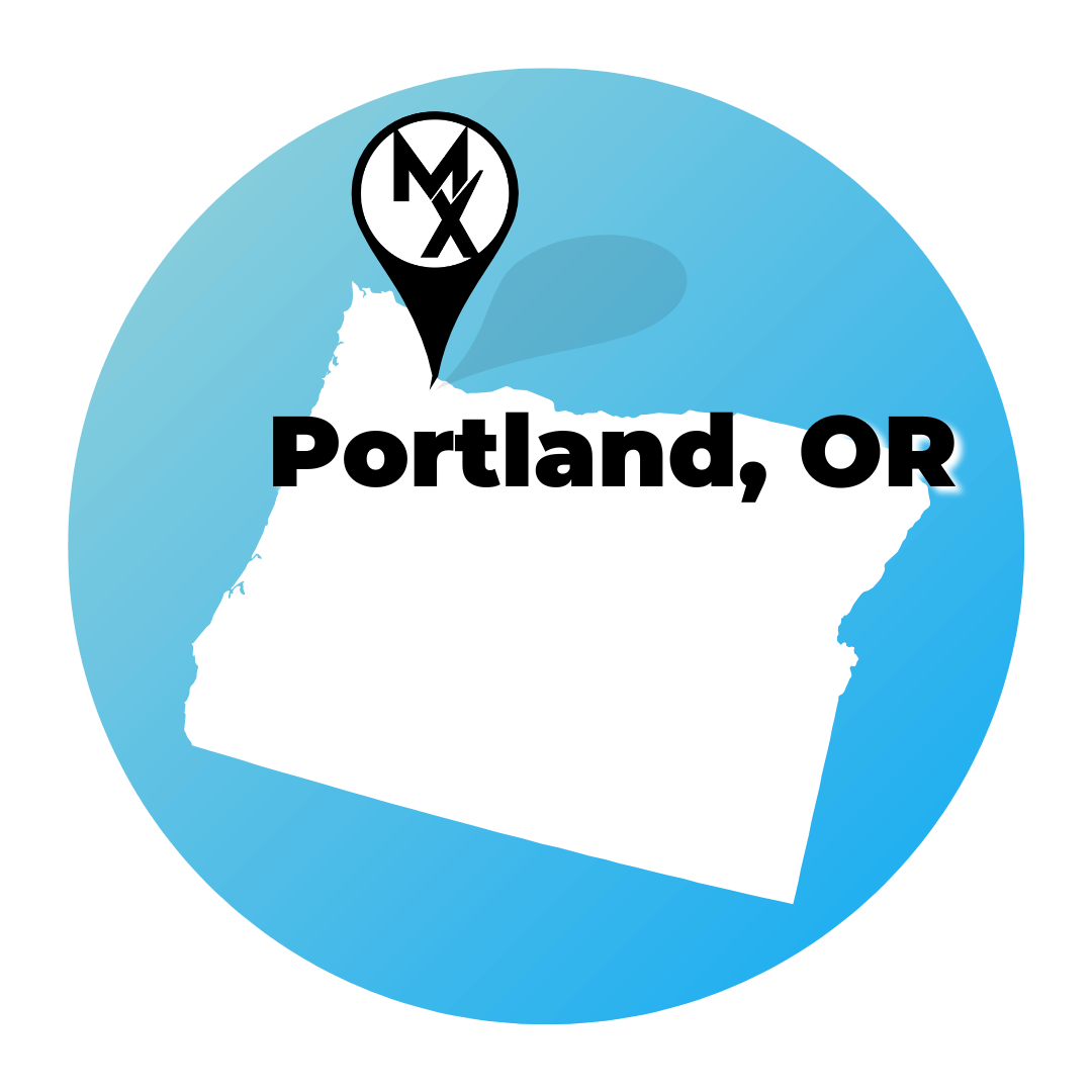 Map of MovementX Physical Therapy Jobs in Portland Oregon