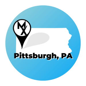 A map of MovementX physical therapy in pittsburgh pennsylvania 