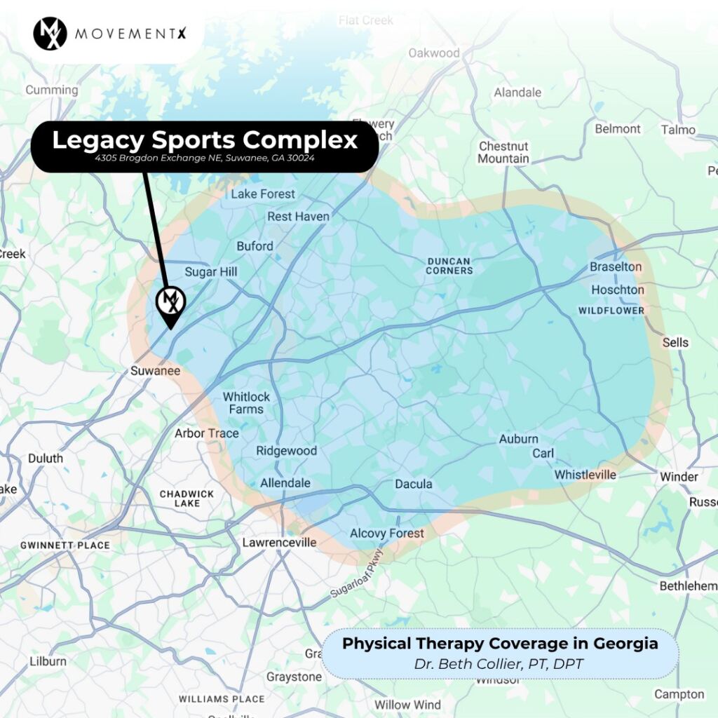 Beth Collier coverage map of MovementX physical therapy in Georgia (2) (1) Beth Collier coverage map of MovementX physical therapy in Georgia