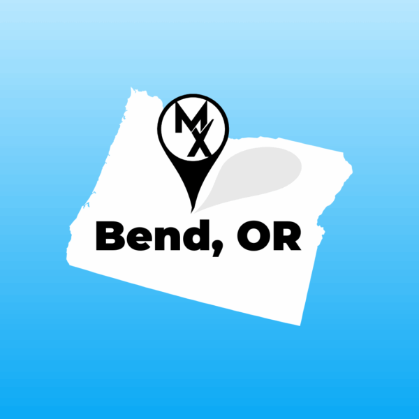 Map showing available PT jobs in bend oregon