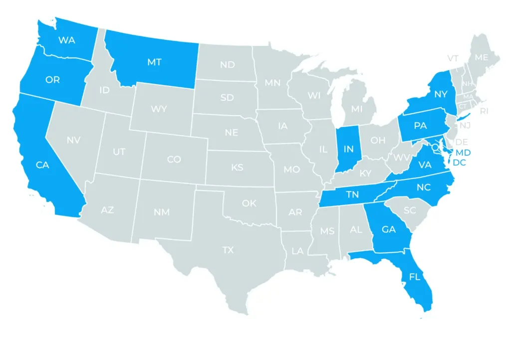 New Map Feb 2026 (3) (1) MovementX Physical Therapy Locations in United States Map