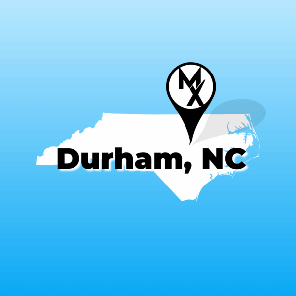 Map showing available PT jobs in durham North Carolina