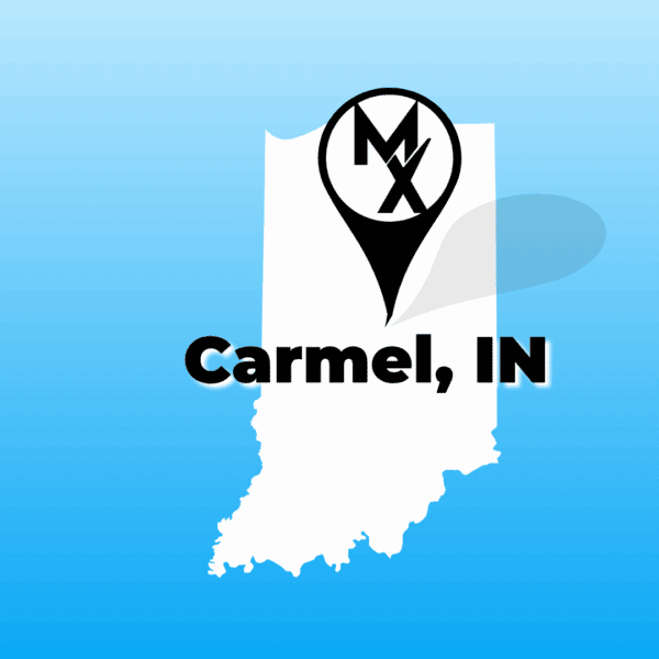 Map showing available PT jobs in carmel indiana